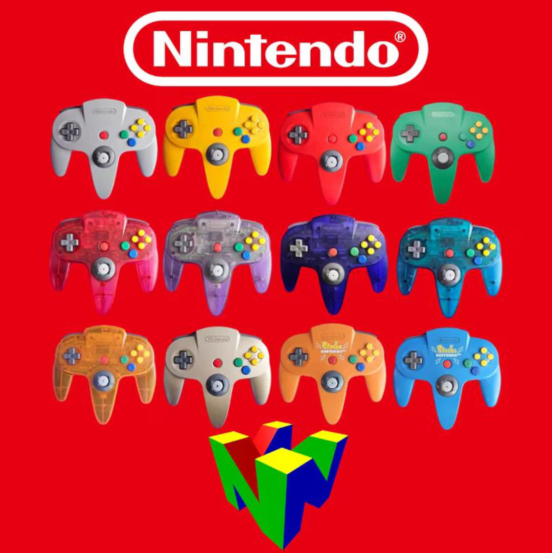 Nintendo 64 (N64) Wired Controller | Translucent Colors | Replacement Gamepad | Brand New