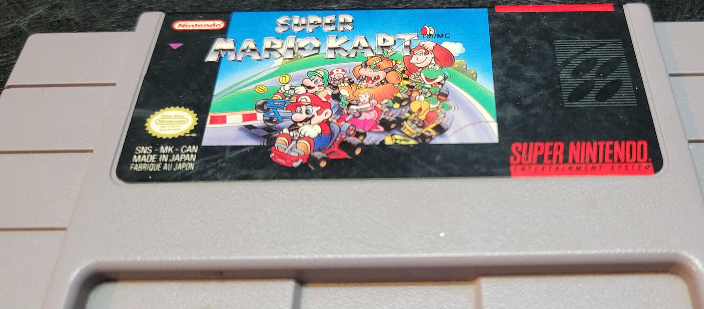 Super MARIO KART Authentic CIB 1992 SNES Authentic Cartridge (Super Nintendo Entertainment System) Classic Arcade Game Great Original Condition Immaculate