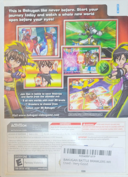 Bakugan Battle Brawlers – 2009 Nintendo Wii CIB – RE-SEALED + Clean Disc
