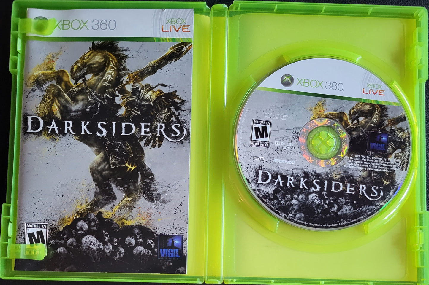 DARKSIDERS - Microsoft XBOX 360 - CIB Pre-Owned Great Shape CLEAN DISC Tested & Working