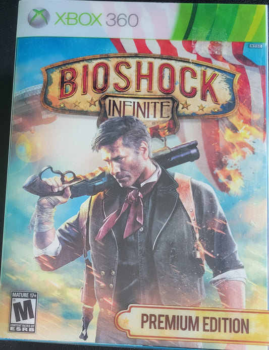 BioShock Infinite *Premium Edition Box Set* + Inserts! - (CIB) - Microsoft XBOX 360 - Pre-Owned Like New CLEAN DISC