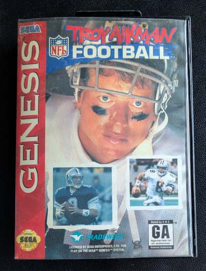 Troy Aikman Football - Boxed (Sega Genesis) | 1994 | Sports / Football