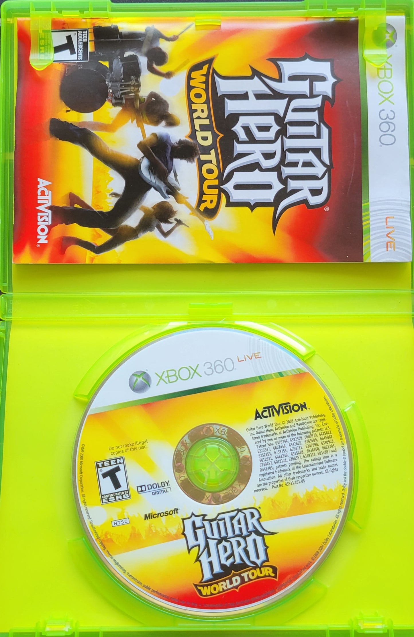 Guitar Hero: World Tour - Microsoft XBOX 360 - CIB Pre-Owned Great Shape Tested & Working