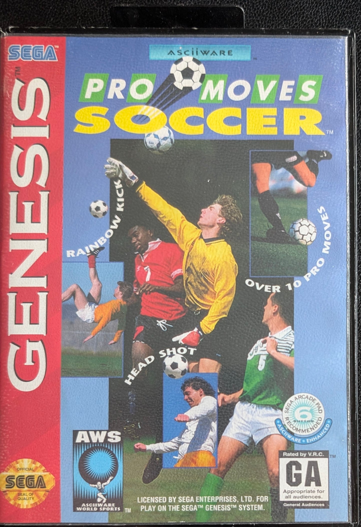 Pro Moves Soccer - Boxed CIB Hang Tab (Sega Genesis) | 1993 | Sports / Soccer