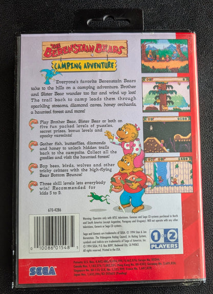 The Berenstain Bears: Camping Adventure - CIB (Sega Genesis) | 1994 | Action / Adventure