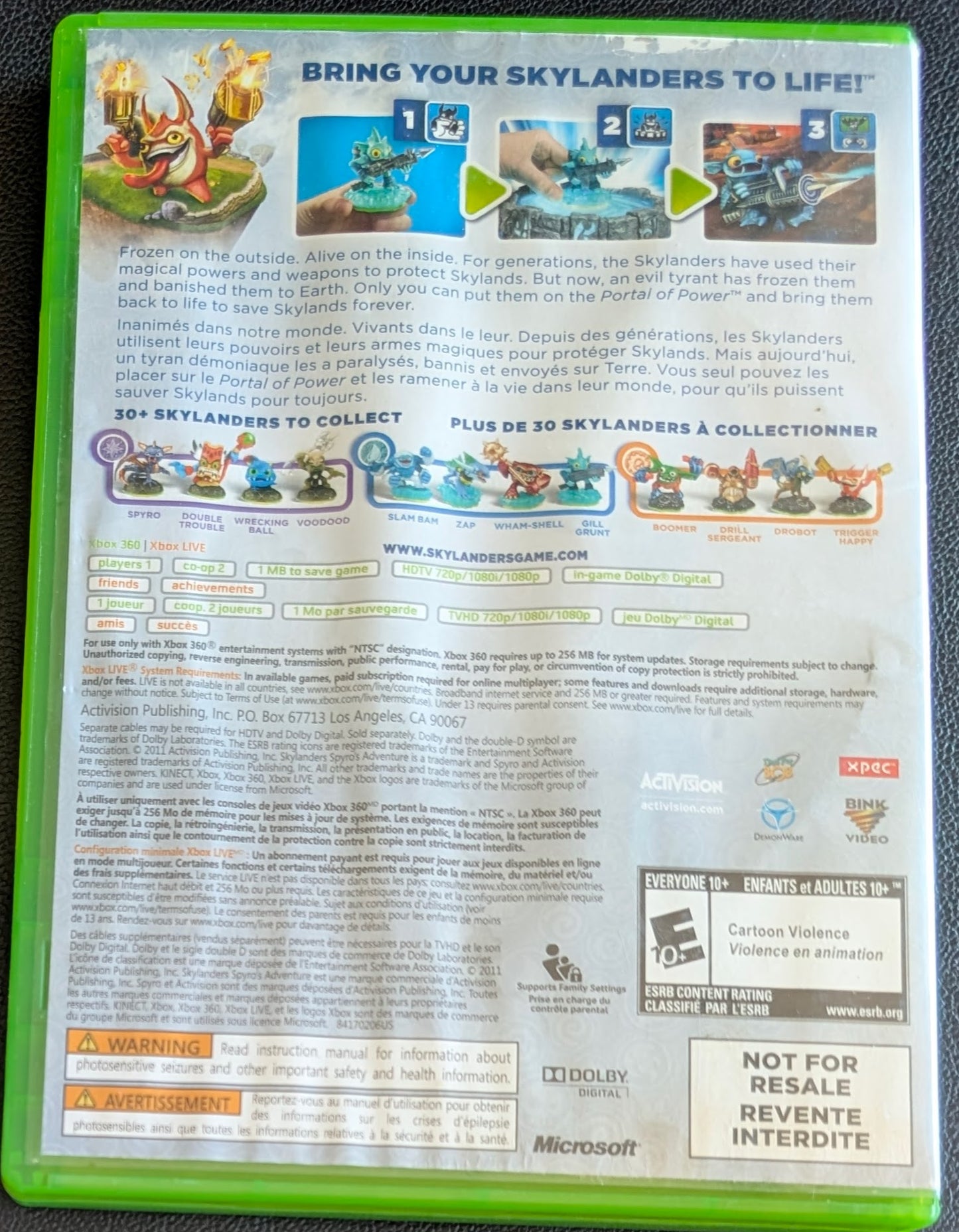 Skylanders: Spyro's Adventure (2011) - CIB Xbox 360 | RE-Sealed