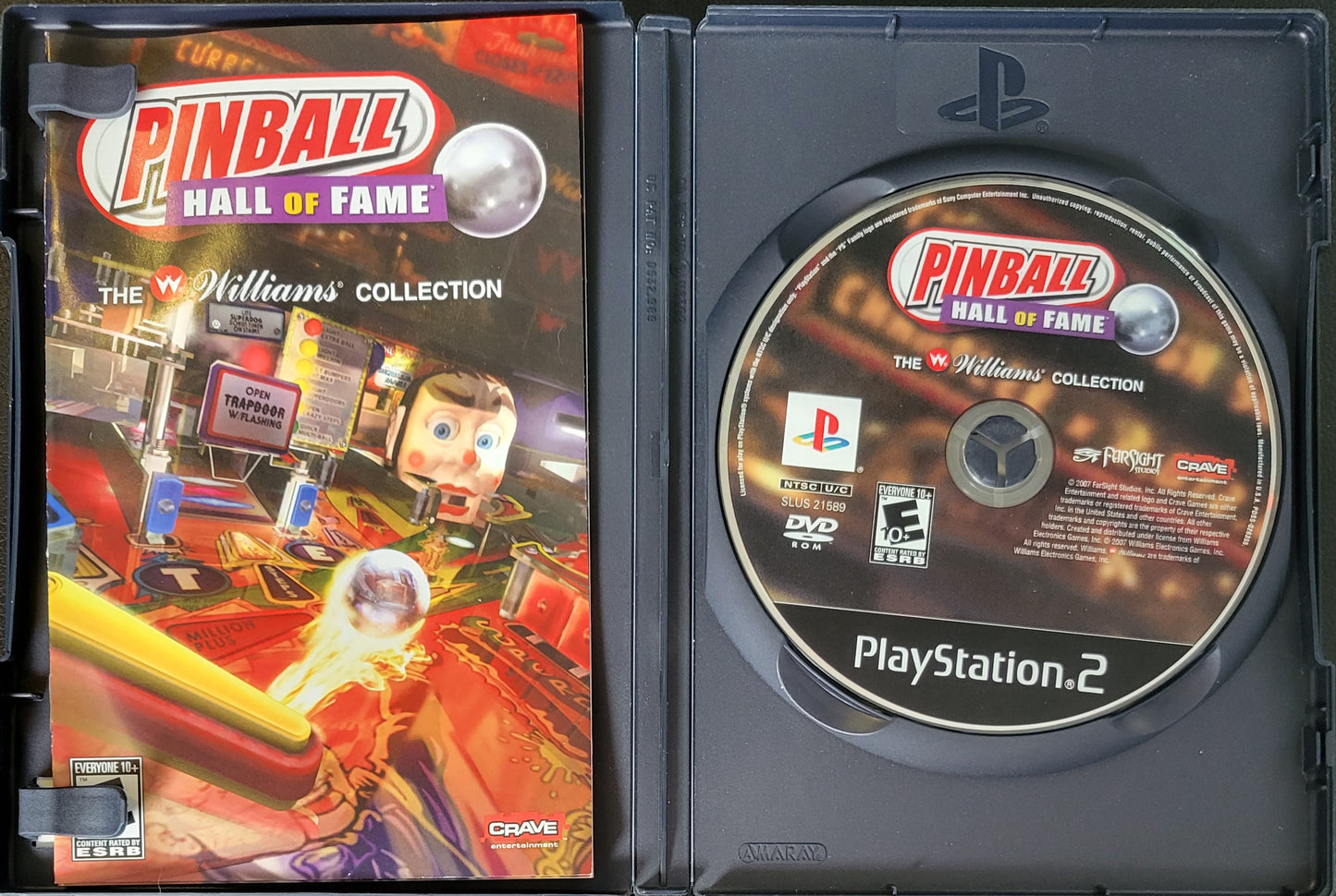 Pinball Hall Of Fame: The Williams Collection - Sony PlayStation 2 PS2 (CIB) Pre-Owned Tested & Working Great Shape!