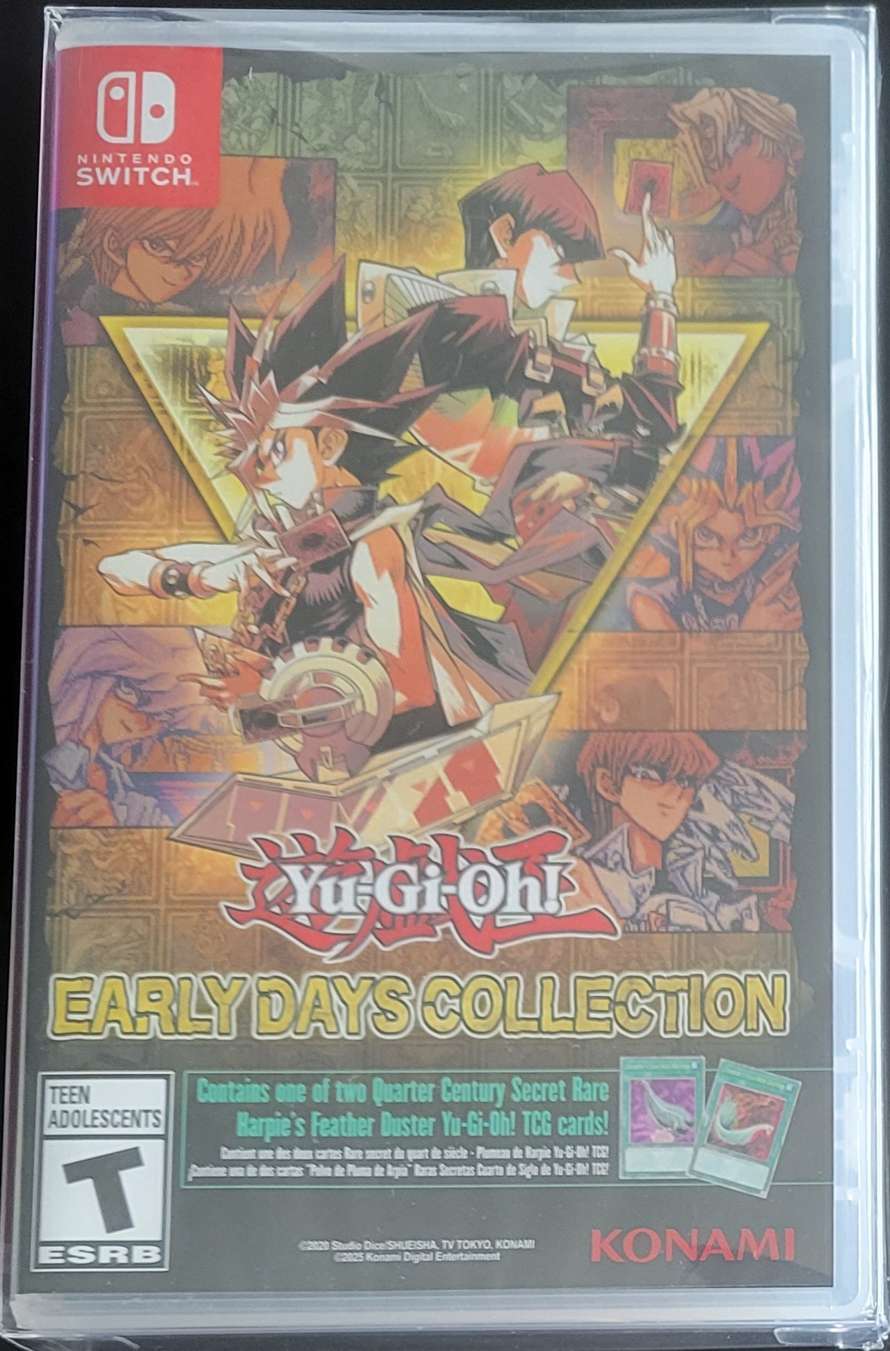Yugioh Early Days Collection Special Edition 2 Cards Included - Nintendo Switch + Protector 2021 Brand New Factory Sealed