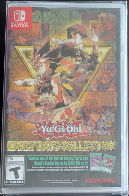 Yugioh Early Days Collection Special Edition 2 Cards Included - Nintendo Switch + Protector 2021 Brand New Factory Sealed
