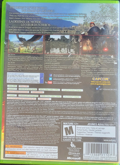 Dragons Dogma - (CIB) - Microsoft XBOX 360 - Pre-Owned Like New CLEAN DISC