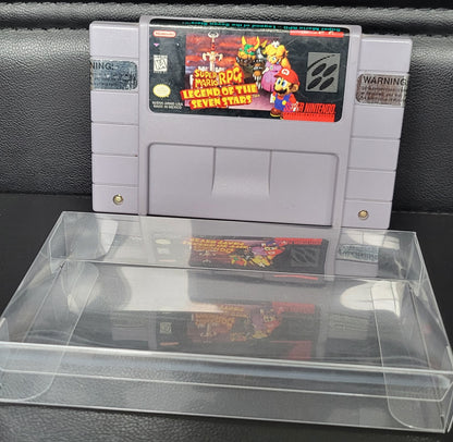 Authentic Super Mario RPG - SNES - Super Nintendo Ent. System 1996 NTSC/PAL Cartridge + Protector