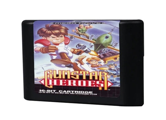 GUNSTAR HEROES (Sega Genesis) (1993) | Run & Gun Action Game Cartridge