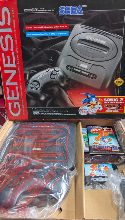 MINT Sega Genesis Model 2 Sonic 2 Edition – OPEN BOX | Complete | FACTORY New Condition