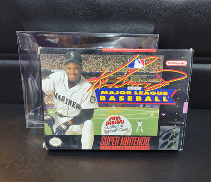 Ken Griffy Jr's Major League Baseball (SNES) - Super Nintendo Ent. 1994 IMMACULATE Condition - FACTORY PLASTIC (REAL CIB)