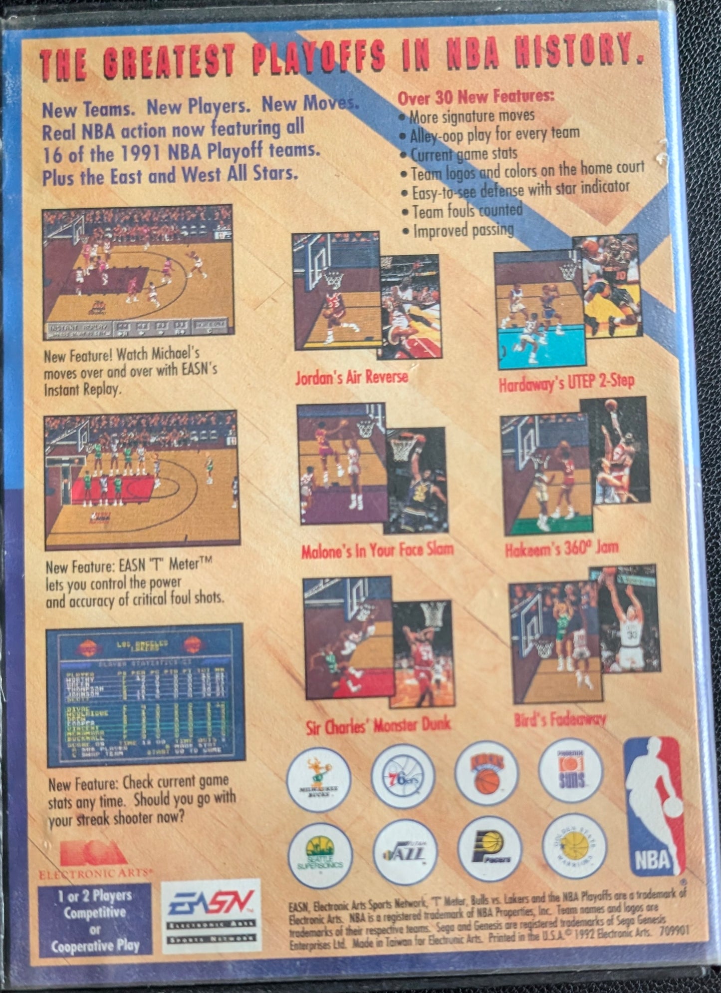 Bulls vs Lakers and the NBA Playoffs - Boxed CIB (Sega Genesis) | 1992 | Sports