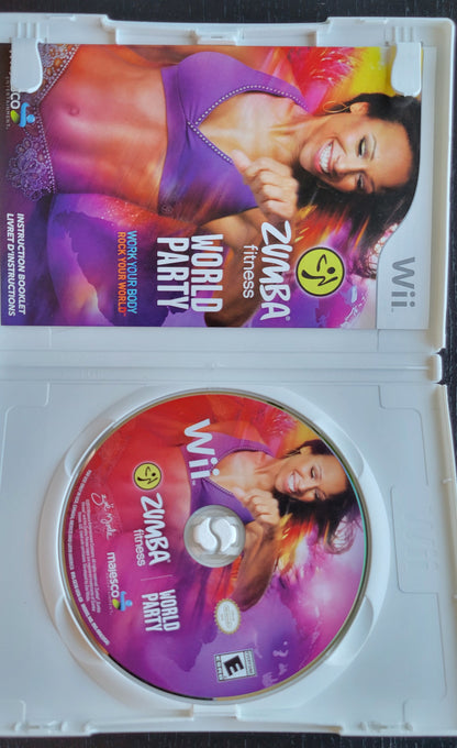 RARE Zumba Fitness: WORLD PARTY - 2013 Nintendo Wii - CIB Tested & Working Clean Disc