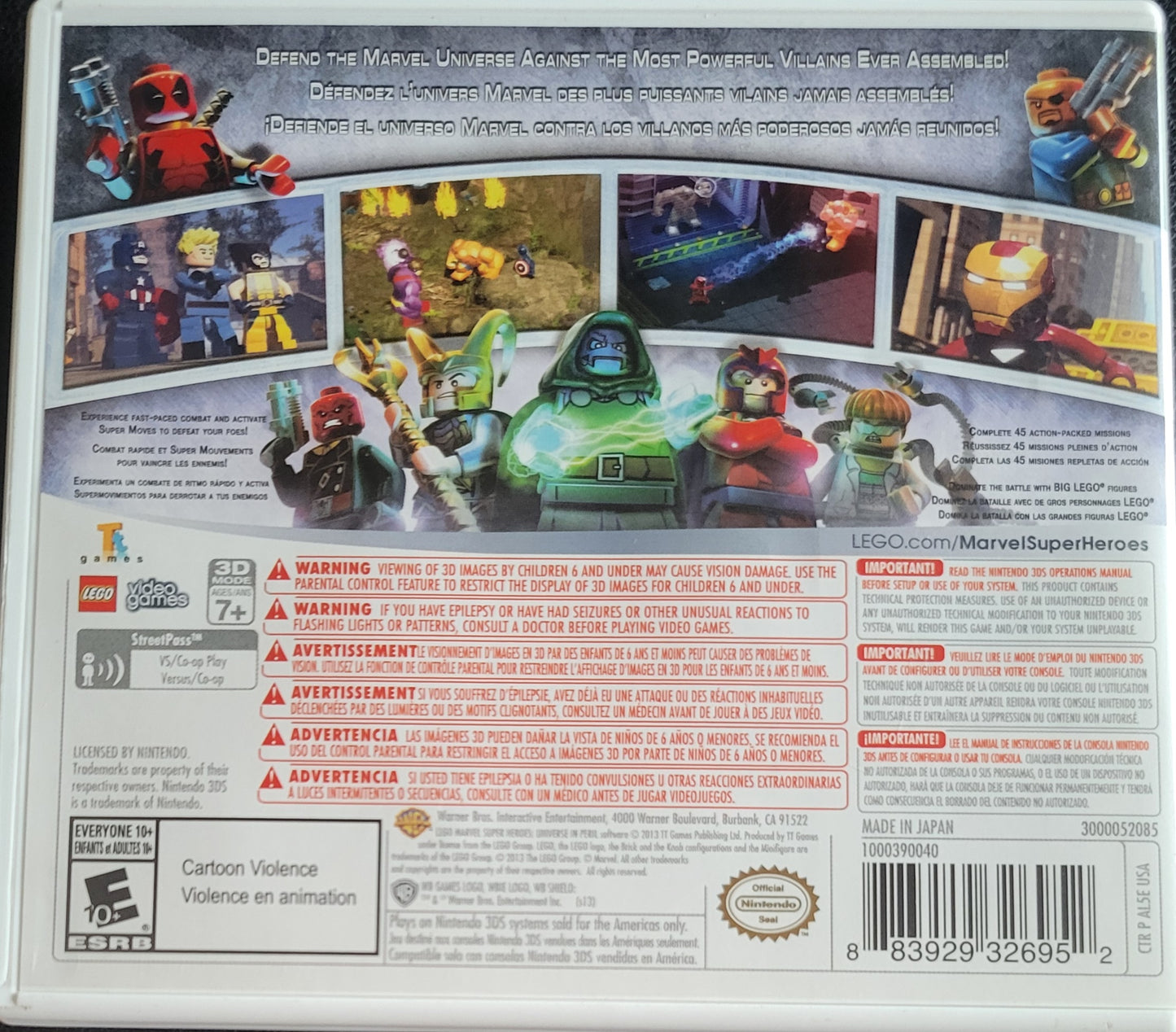 🦸 Marvel Super Heroes: Universe In Peril – Nintendo 3DS – Re-Sealed – Cartridge Only Tested & Working