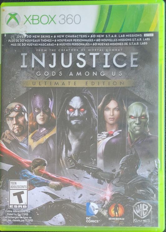 Injustice: Gods Among Us *Ultimate Edition* - (CIB) - Microsoft XBOX 360 - Pre-Owned Like New CLEAN DISC