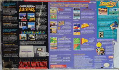 Super Nintendo Entertainment System ALL STARS EDITION Console – Complete in Box FACTORY PLASTIC | Super Mario All-Stars + 1 Controller + Hookups | Immaculate Condition