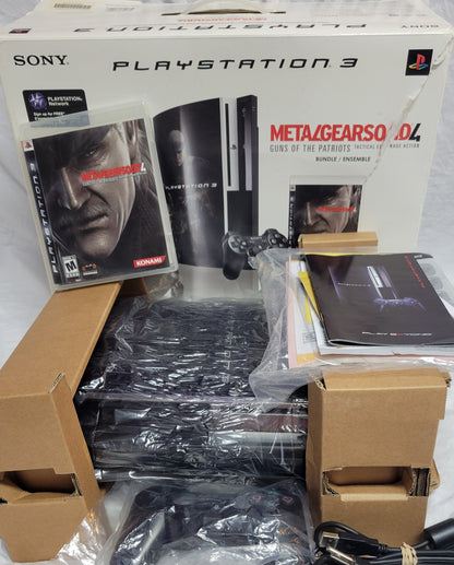 RARE Metal Gear Solid 4 Special Edition – Limited Package CIB | PS3 Slim Console + 1 Controller + Hookups | Factory Inserts | Matching Serials | Excellent Condition