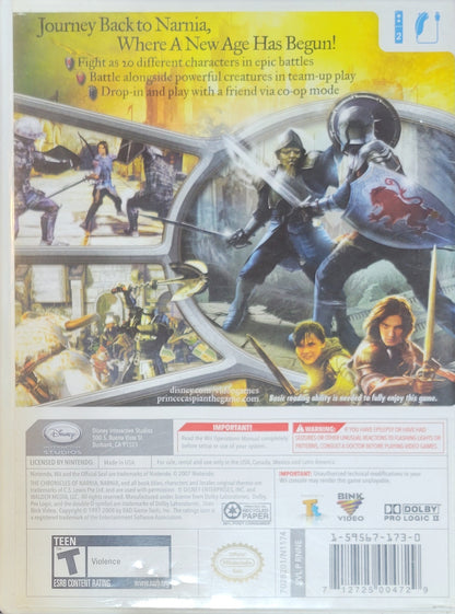 The Chronicles of Narnia: Prince Caspian – 2008 Nintendo Wii CIB Re-Sealed Clean Disc