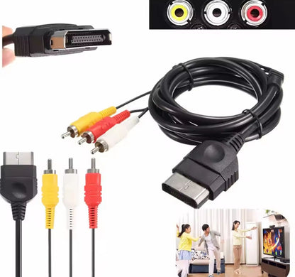 Xbox 360 AV Cable (Aftermarket) | Black or Gray | Replacement Audio Video Cable