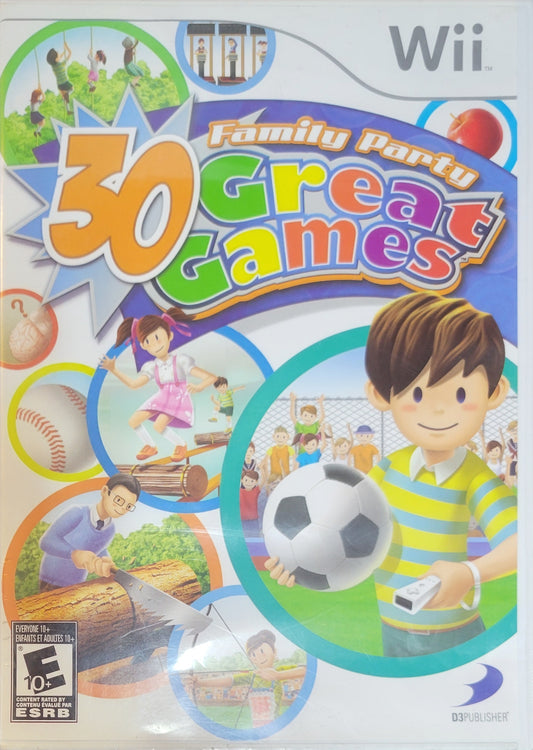 Family Party 30 Games In 1 – Nintendo Wii CIB Re-Sealed Clean Disc