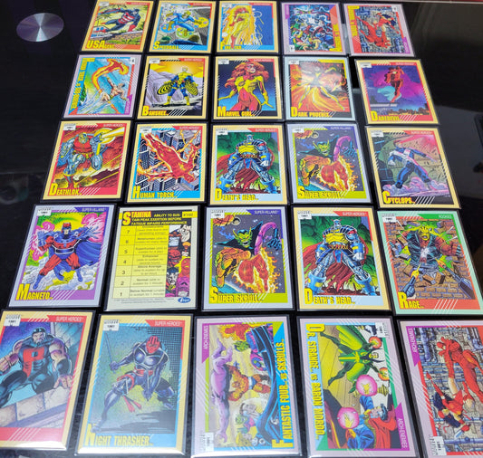 25 Ultra Mint 2nd EDITION / APPEARANCE Marvel Super Heros Ever On Cards - 1991 Original & Authentic Masterpiece Set Must See For Comic Fans!