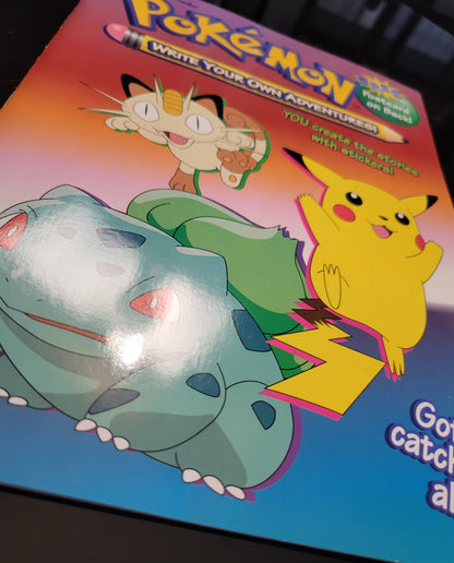 1st Edition Pokémon: "write Your Own Adventures" Orignal Golden Books Collector's Coloring Book All Ages Collector's Condition