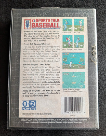 Sports Talk Baseball - Boxed CIB (Sega Genesis) | 1991 | Sports / Baseball