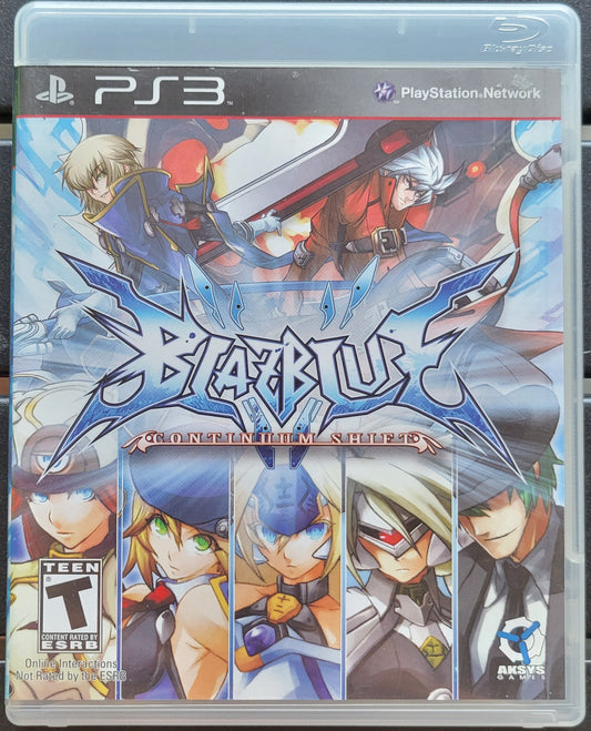 BlazBlue: Continuum Shift - 2010 Sony PlayStation 3 PS3 Pre-Owned Great Shape Tested & Working