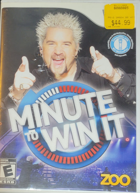 Minute To Win It – 2010 Nintendo Wii CIB – RE-SEALED + Clean Disc