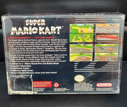 Super MARIO KART Authentic CIB 1992 SNES Authentic Cartridge (Super Nintendo Entertainment System) Classic Arcade Game Great Original Condition Immaculate