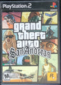 GTA Grand Theft Auto San Andreas - Sony PlayStation 2 PS2 Pre-Owned Tested & Working Great Shape!