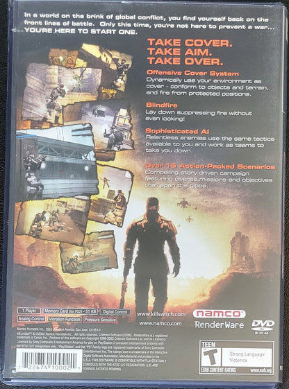 Kill Switch - Sony PlayStation 2 PS2 (CIB) Pre-Owned Tested & Working Great Shape!