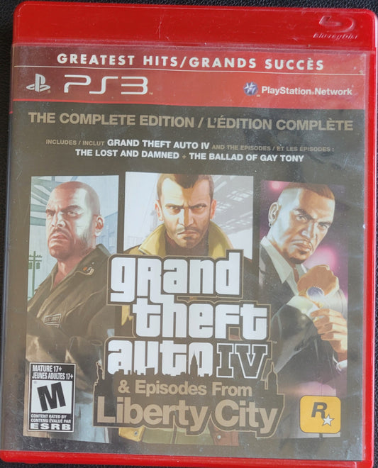 GTA Grand Theft Auto IV + Episodes From Liberty City – Greatest Hits – Sony PlayStation 3 (PS3) | Pre-Owned, RESEALED