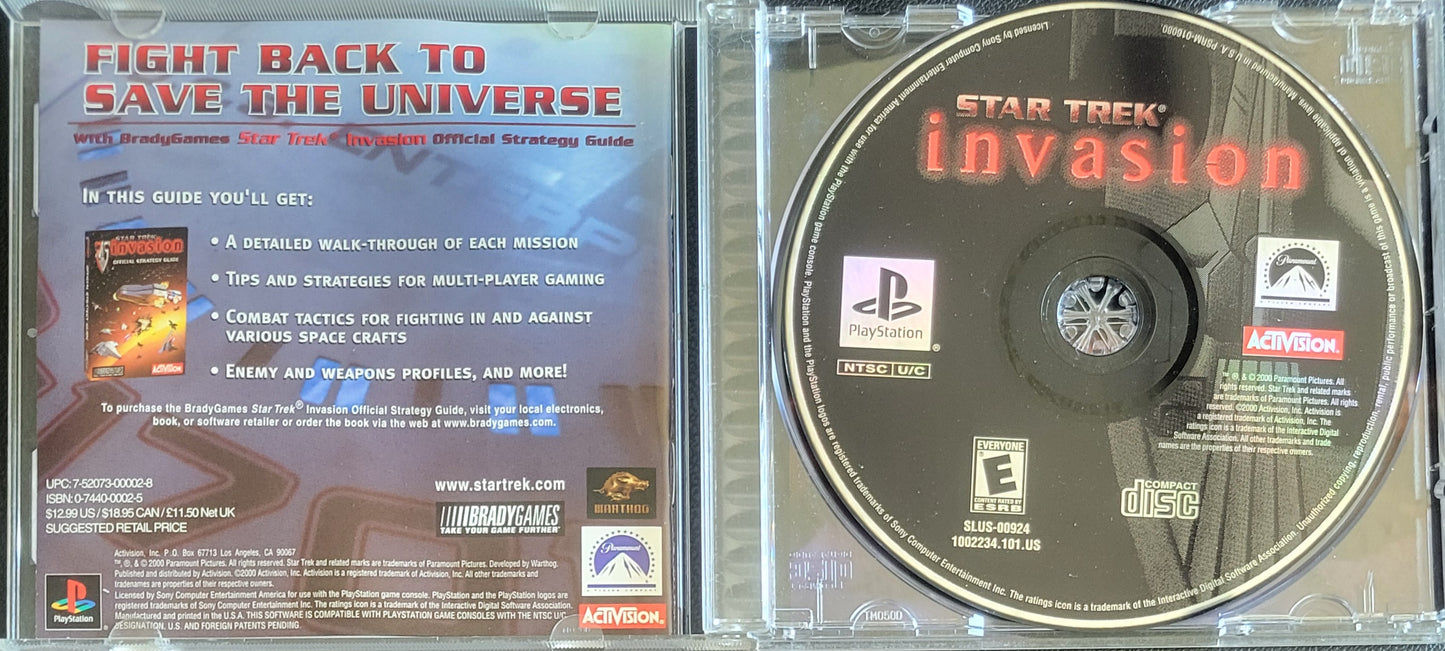 Star Trek Invasion - (2000) Sony PlayStation 1 PS1 Complete in Box (CIB) - LIKE NEW
