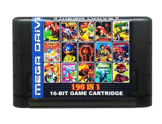 MEGADRIVE Classic Collection V3 196 Of Your Favorite Sega Games In 1 16 Bit Game Cartridge Genesis Compatible