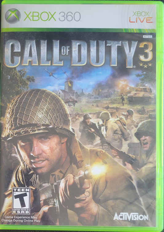 RARE Call Of Duty 3 Gold Edition! - (CIB) - Microsoft XBOX 360 - Pre-Owned Like New CLEAN DISC
