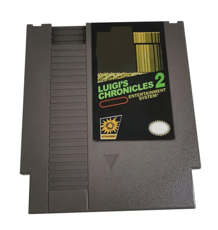 Luigi's Chronicles 2 - NES Nintendo Entertainment System 1983 72 Pin 8 Bit Video Game Cartridge