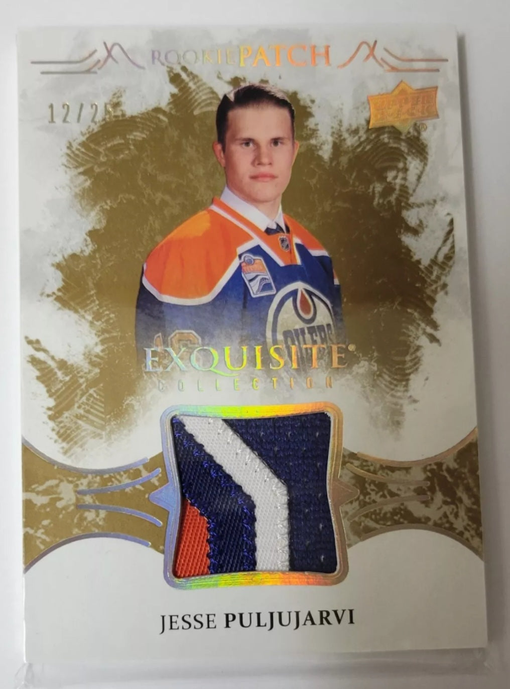 2016 - 2017 JESSEE PULJUJARVI Exquisite ROOKIE Patch 12/25 In  Existence! MINT