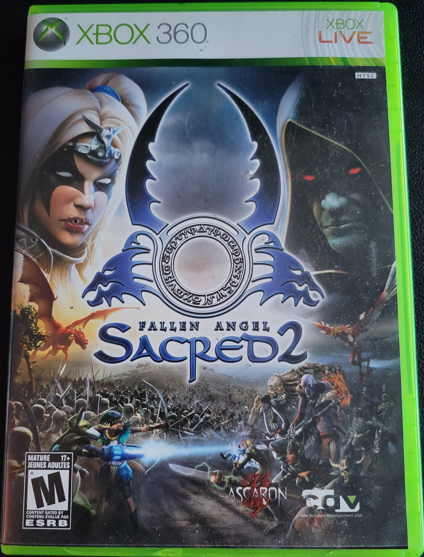 SACRED 2: Fallen Angel - Microsoft XBOX 360 - MINT CIB Pre-Owned Great Shape Tested & Working