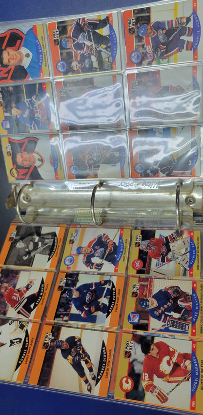 All Star Binder Upper Deck Pro-Set Fleer NHL Hockey Card Great Shape Soft Loader Since New Smoke Pet Free Home Great Collector's