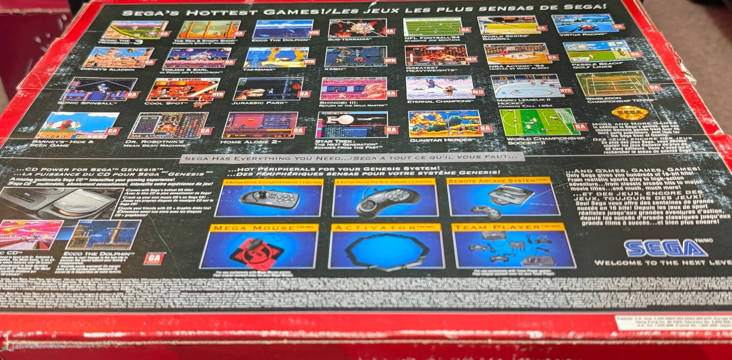 MINT Sega Genesis Model 2 Sonic 2 Edition – OPEN BOX | Complete | FACTORY New Condition