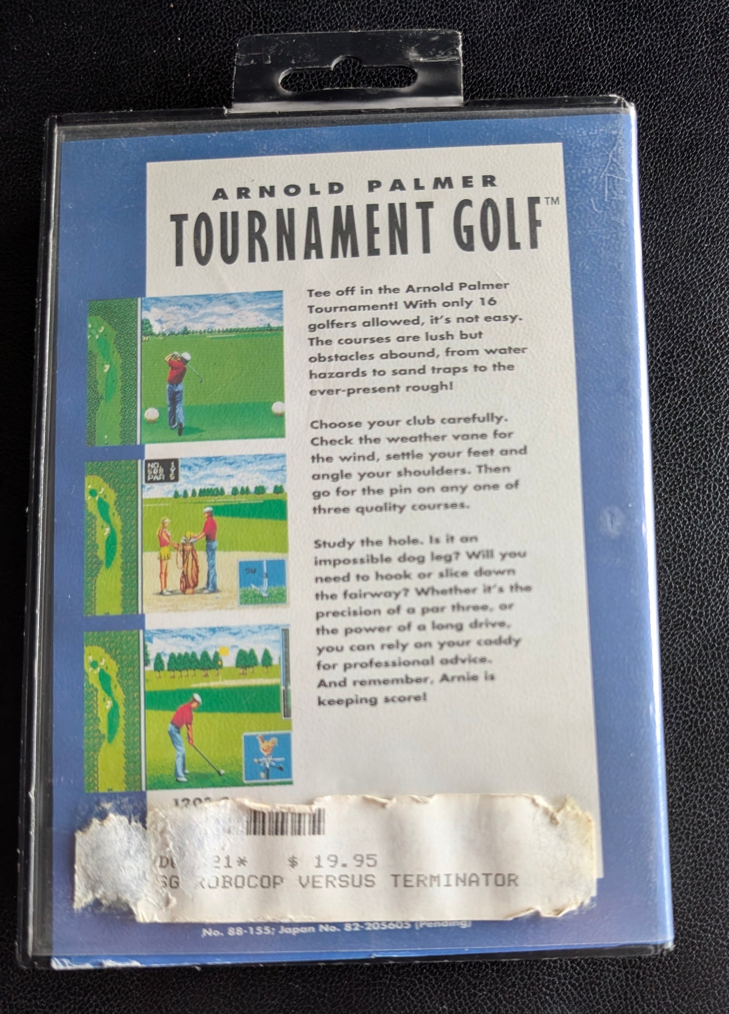 Arnold Palmer Tournament Golf - Boxed CIB + Hang Tab (Sega Genesis) | 1993 | Sports / Golf