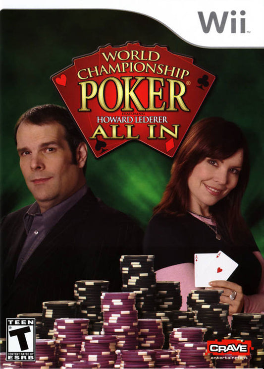 World Championship Poker: Howard Lederer: All In – 2007 Nintendo Wii CIB – RE-SEALED + Clean Disc