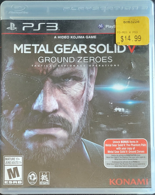 Metal Gear Solid V – Sony PlayStation 3 (PS3) | Pre-Owned, RESEALED