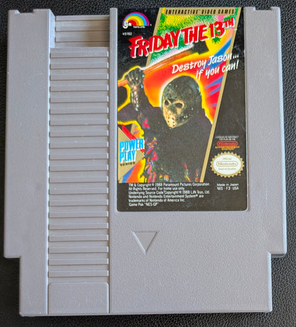 Friday the 13th (1989) - Nintendo NES | Authentic | Cleaned & Tested + Protection Sleeve