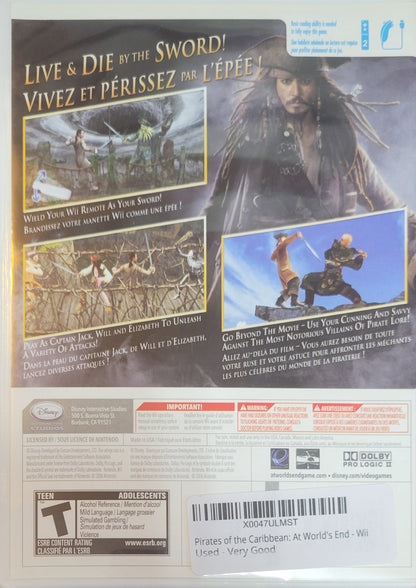 Disney Pirates of the Caribbean: At World's End – Nintendo Wii CIB – RE-SEALED + Like New