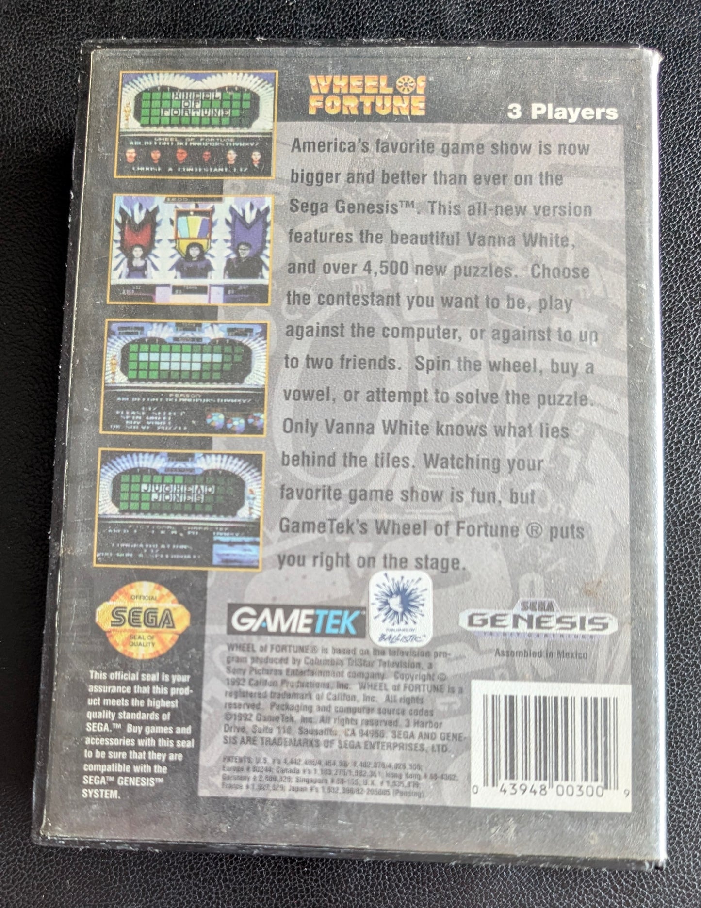 Wheel of Fortune - Boxed CIB (Sega Genesis) | 1992 | Puzzle / Game Show